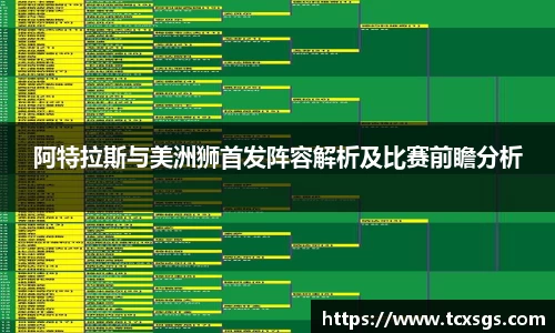 阿特拉斯与美洲狮首发阵容解析及比赛前瞻分析