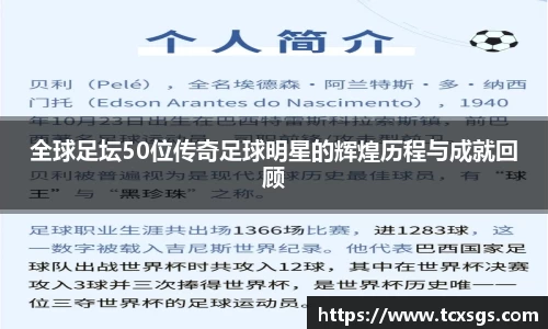 全球足坛50位传奇足球明星的辉煌历程与成就回顾